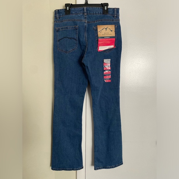 Blue Mountain Women Straight 5-Pockets Jeans Blue Size 4 - Picture 3 of 5